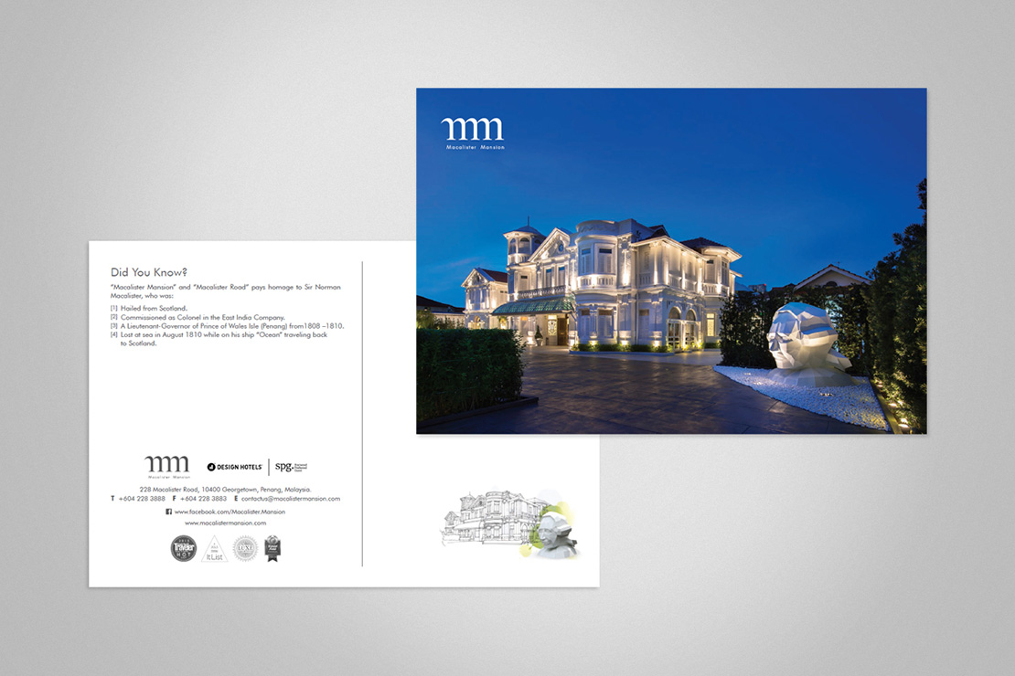 Macalister Mansion postcard