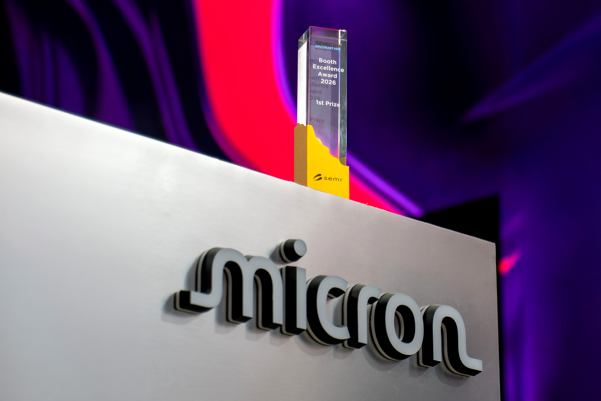 Booth Excellence Award – 1st Prize at SEMICON SEA 2026
